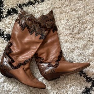 Vintage leather boots